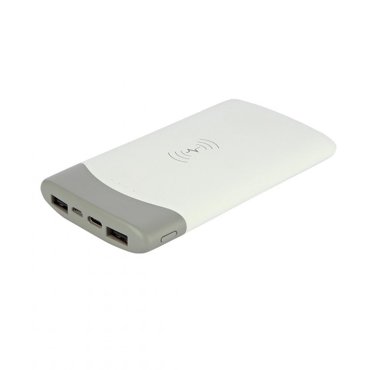 Beyaz Kablosuz Powerbank 10000 mAh
